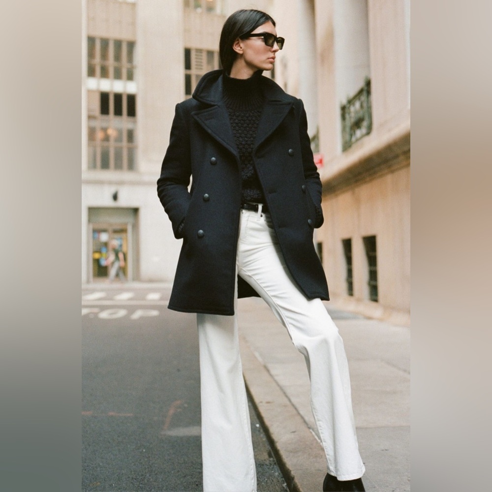 NWT H&M Edition Coated White off Pants